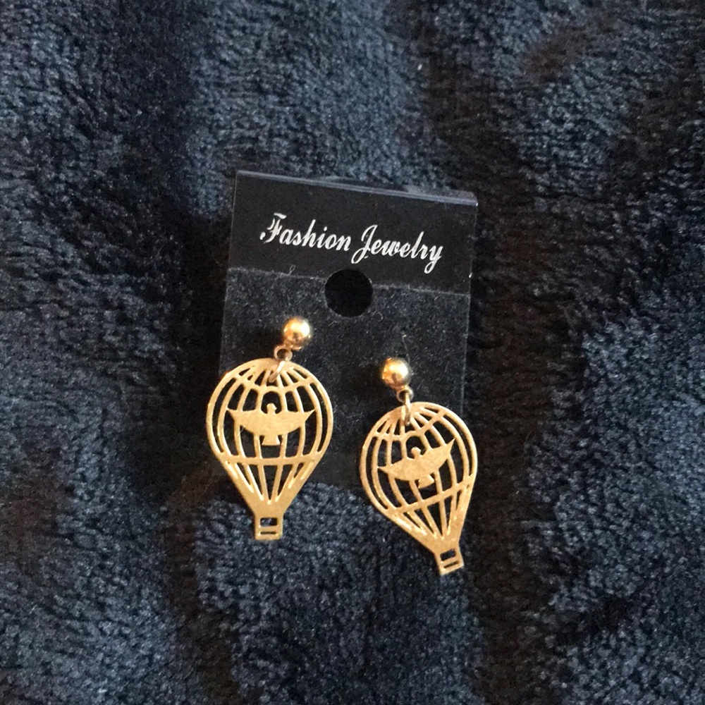 Hot air balloon earrings